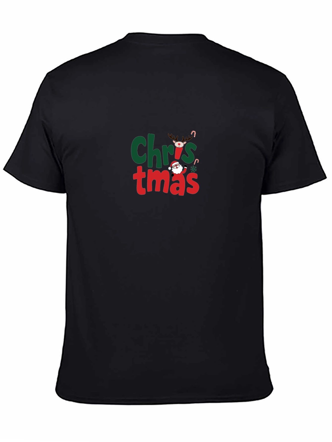 Christmas Graphic T-Shirt - Black