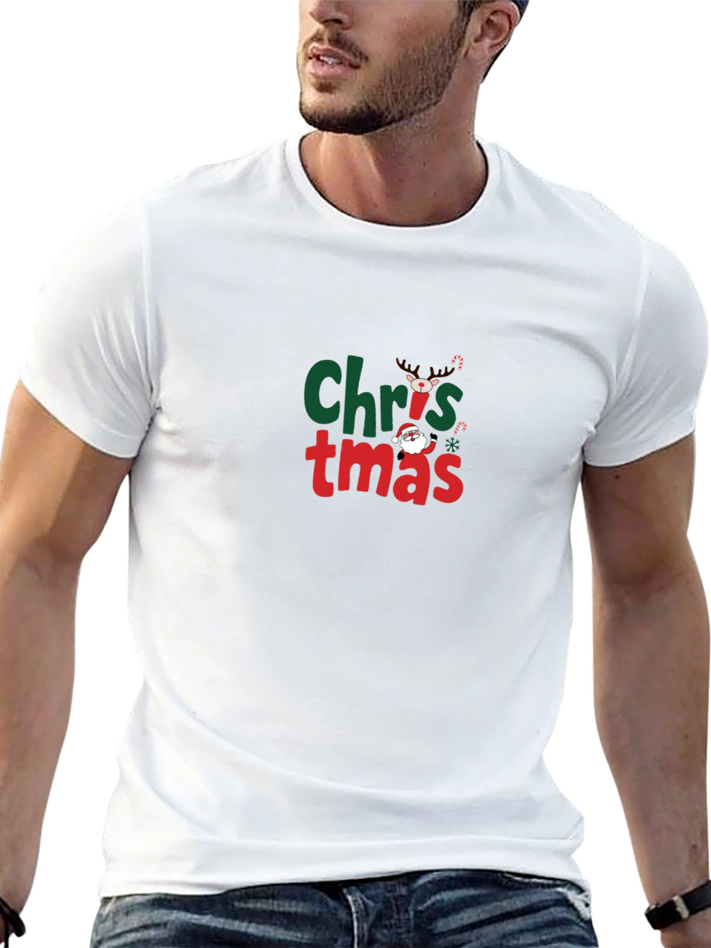 Christmas Graphic T-Shirt - Black