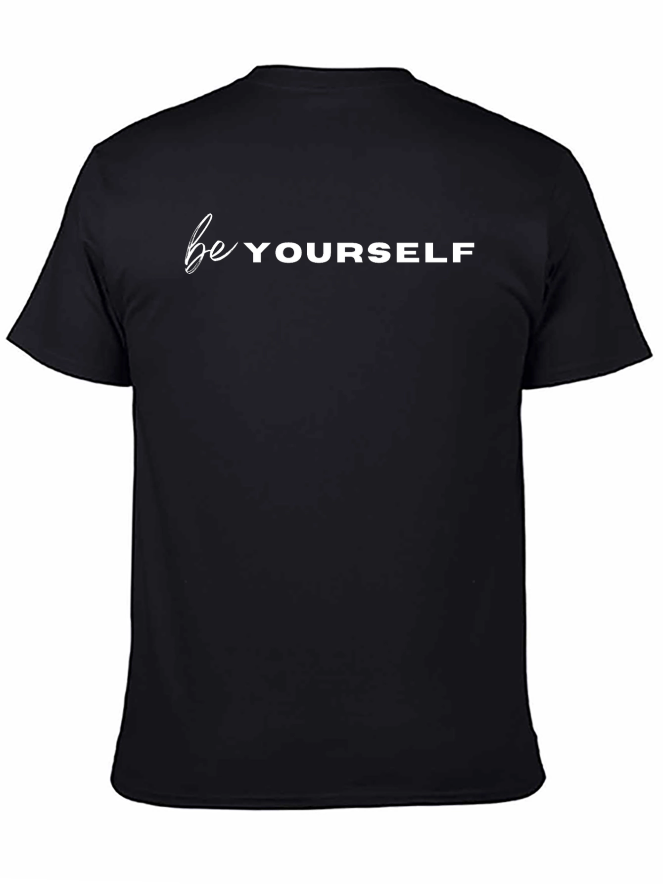 Be Yourself Graphic Tee - Stylish Black T-Shirt
