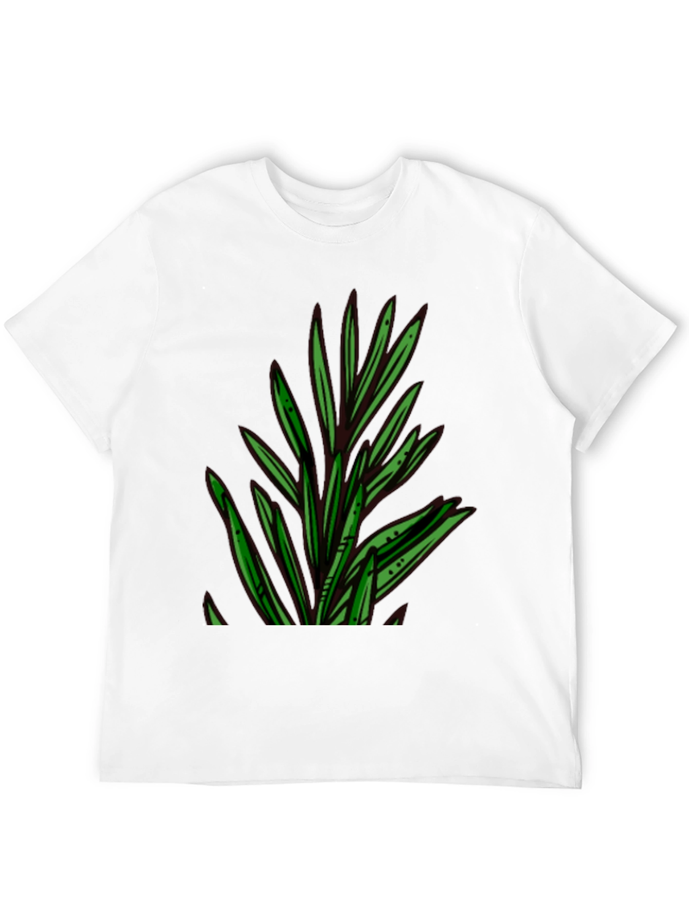 Botanical Print Black T-Shirt
