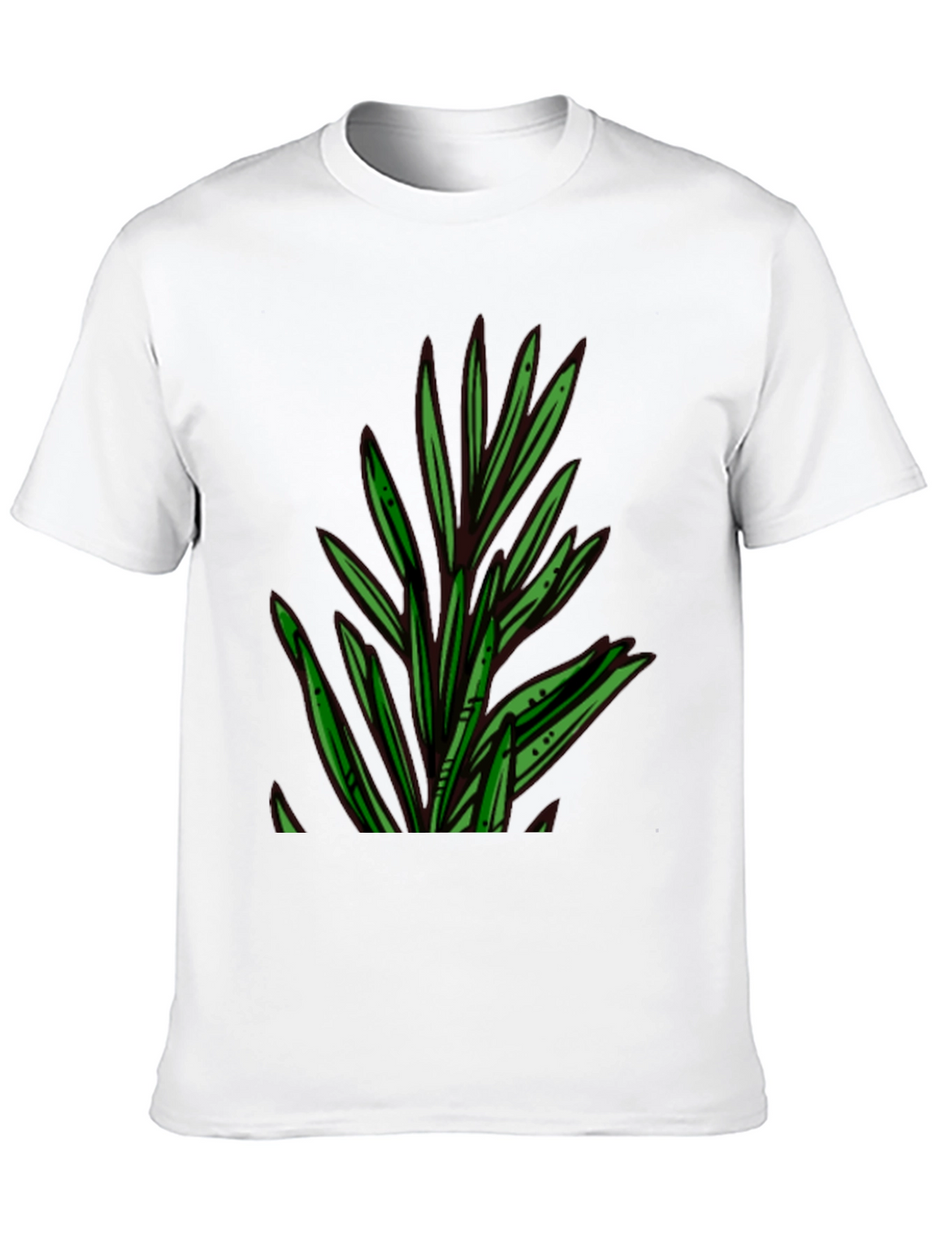Botanical Print Black T-Shirt