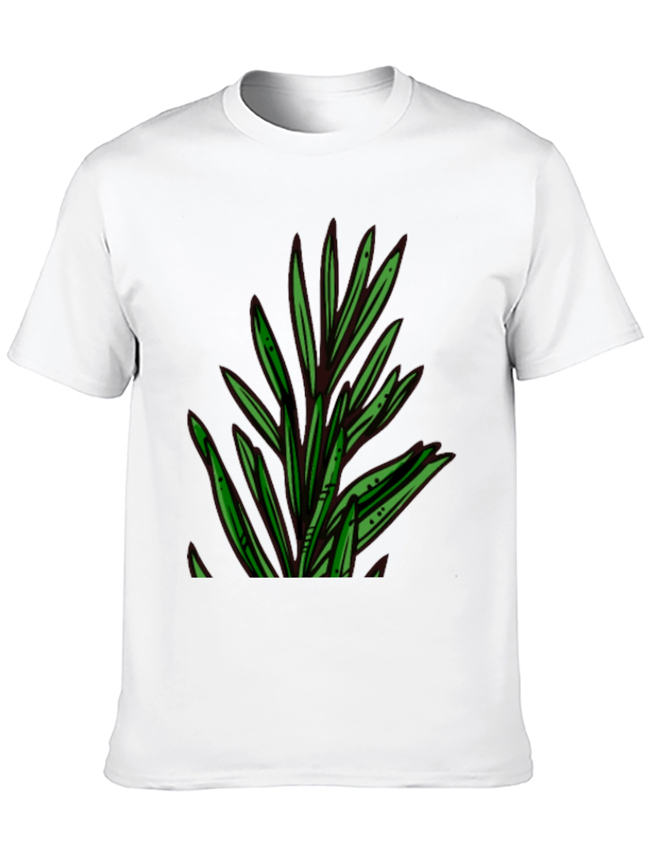 Botanical Print Black T-Shirt