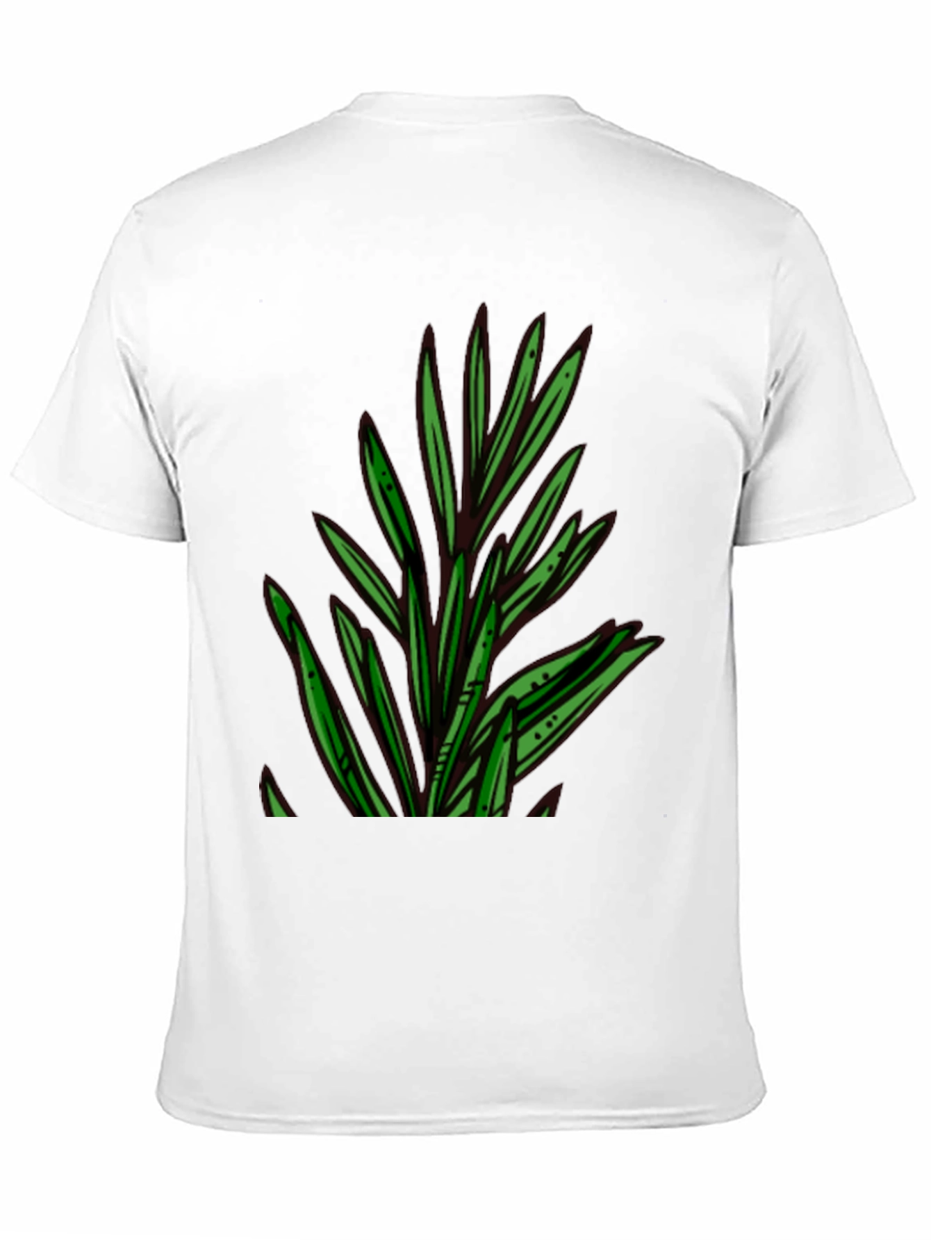 Botanical Print Black T-Shirt
