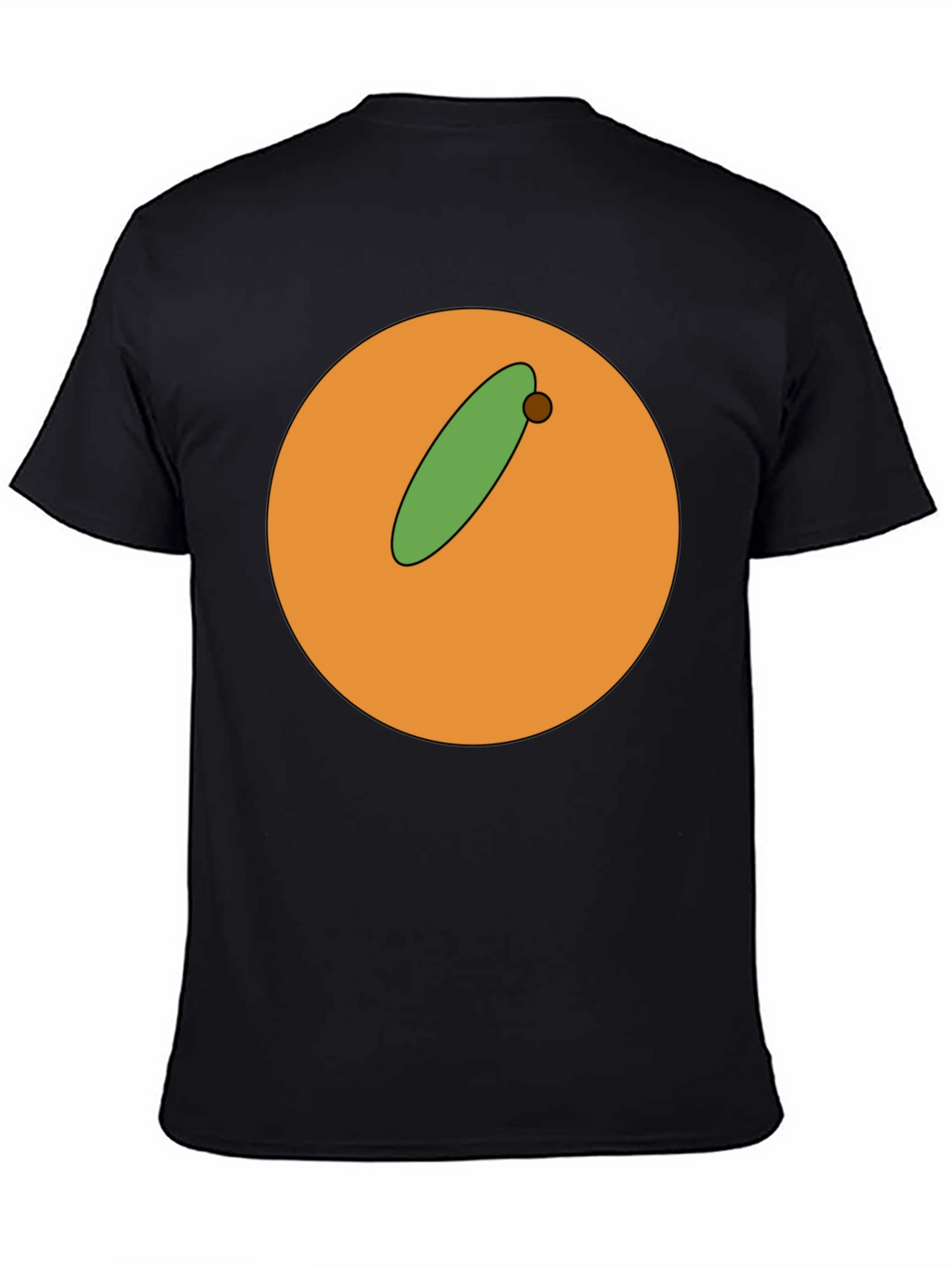 Cartoon Orange with Olive Graphic T-Shirt