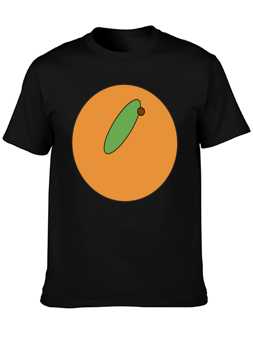 Cartoon Orange with Olive Graphic T-Shirt