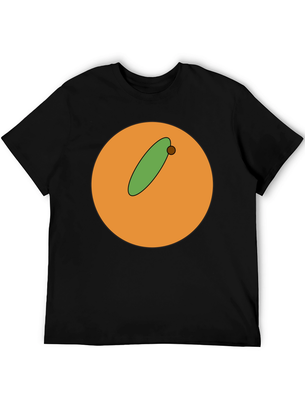 Cartoon Orange with Olive Graphic T-Shirt