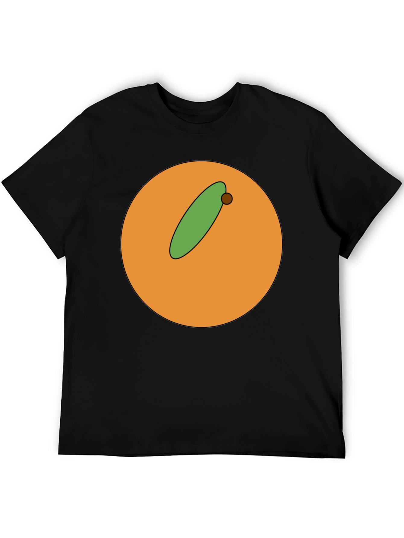 Cartoon Orange with Olive Graphic T-Shirt
