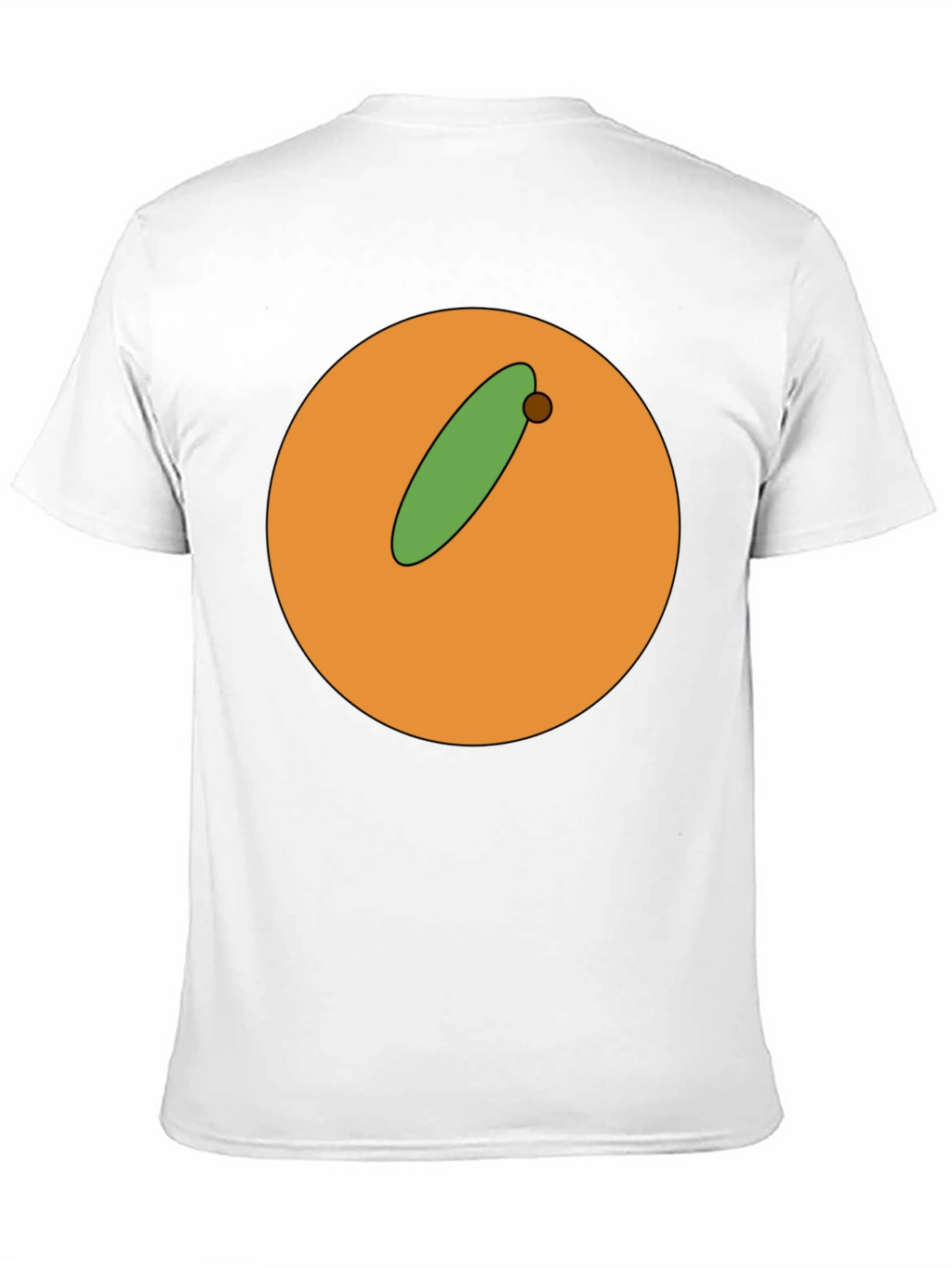 Cartoon Orange with Olive Graphic T-Shirt