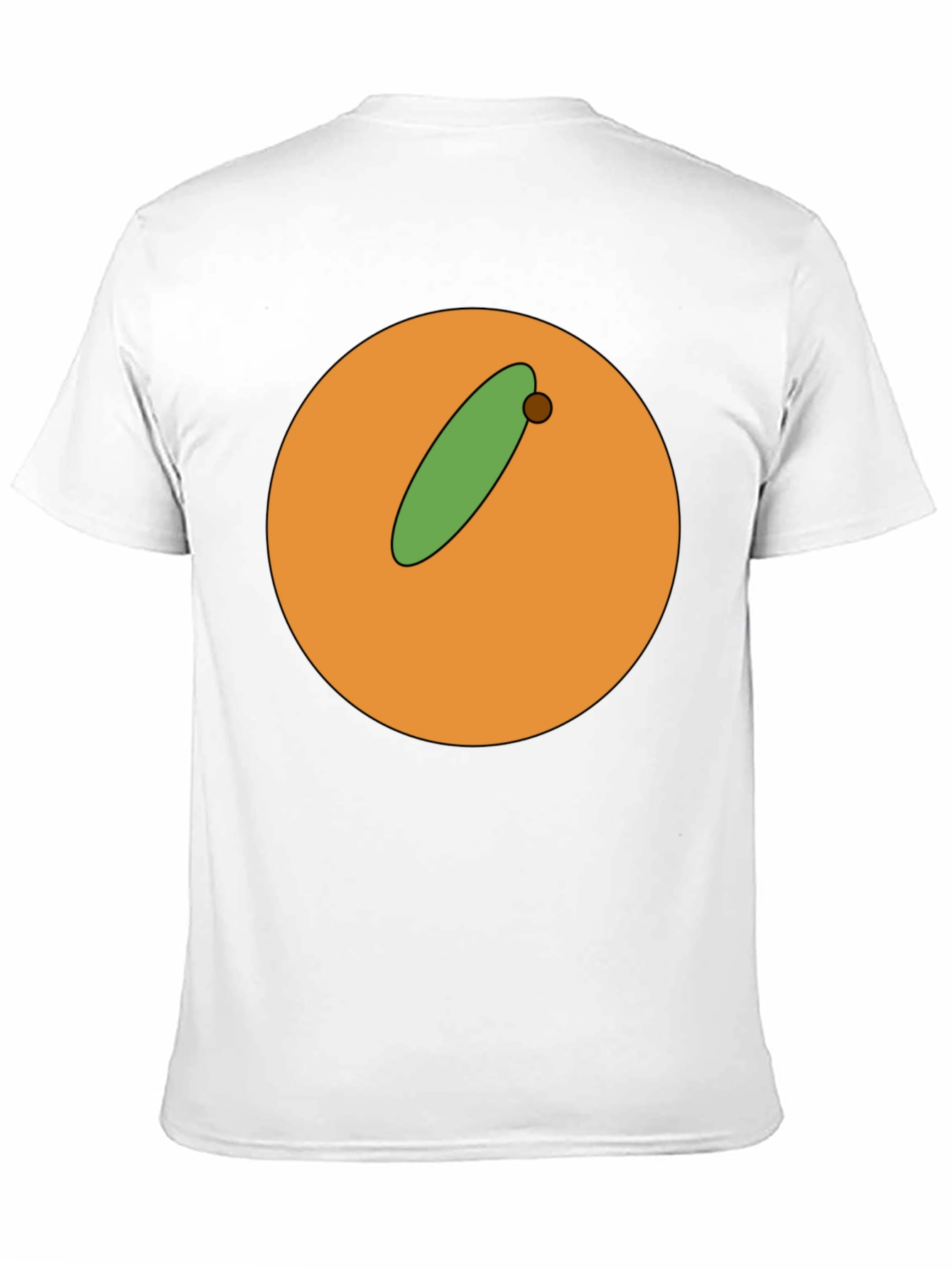 Cartoon Orange with Olive Graphic T-Shirt