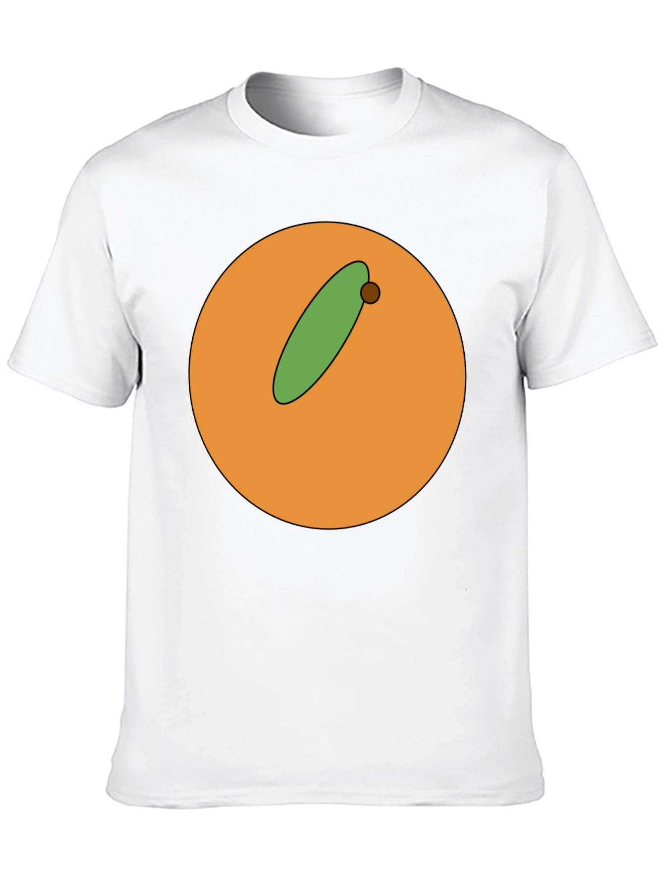 Cartoon Orange with Olive Graphic T-Shirt