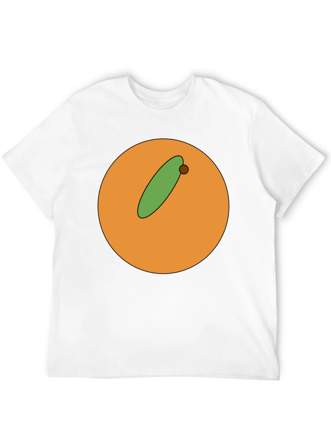 Cartoon Orange with Olive Graphic T-Shirt