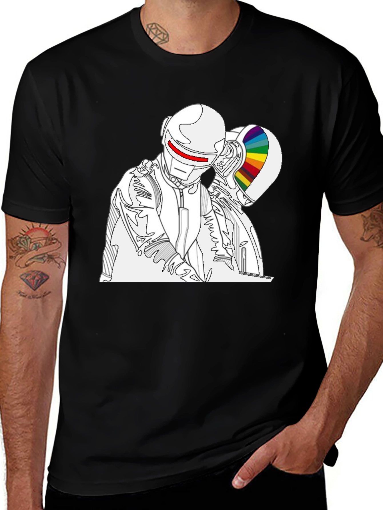 Daft Punk Inspired T-Shirt - Black
