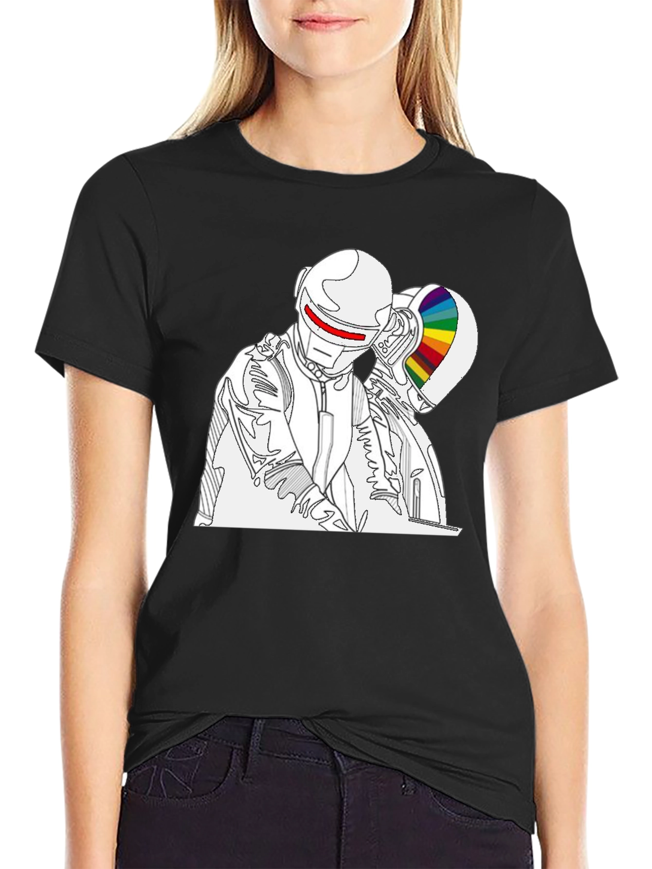 Daft Punk Inspired T-Shirt - Black