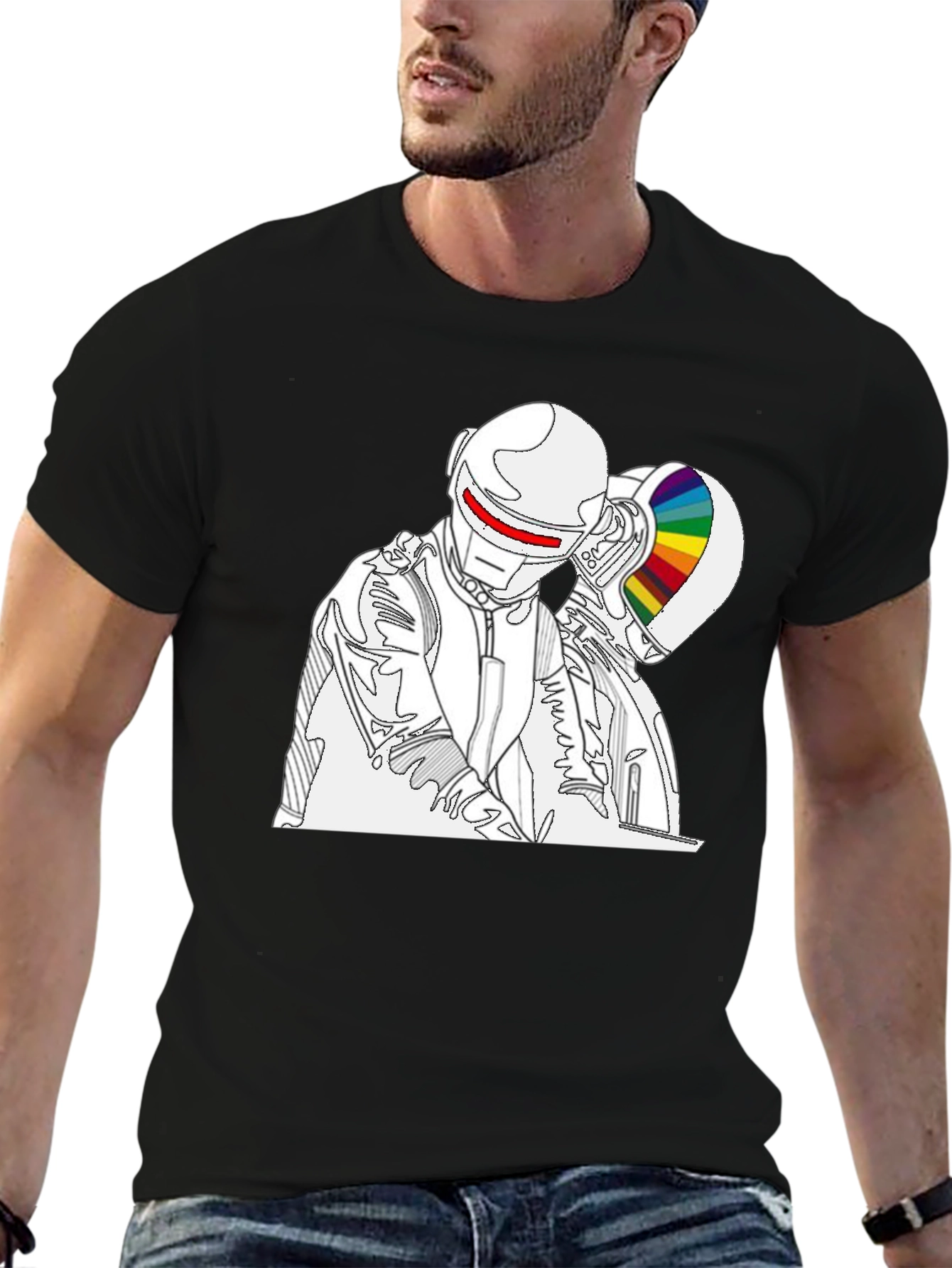 Daft Punk Inspired T-Shirt - Black