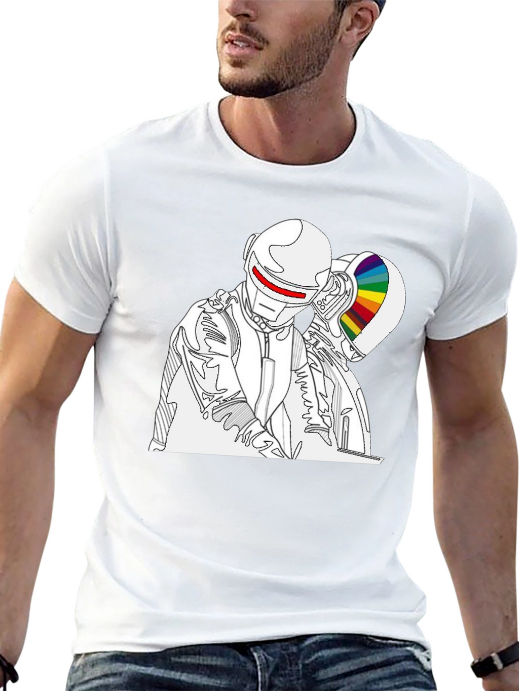 Daft Punk Inspired T-Shirt - Black