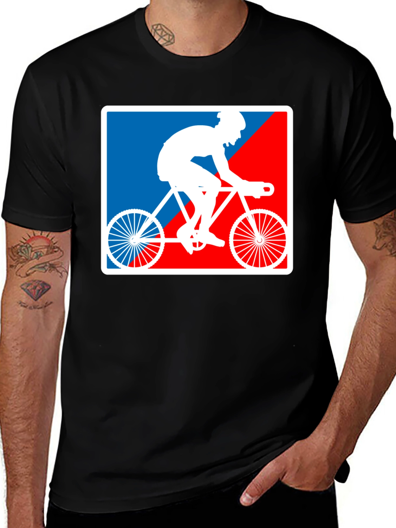 Cyclist Graphic T-Shirt - Sporty Style