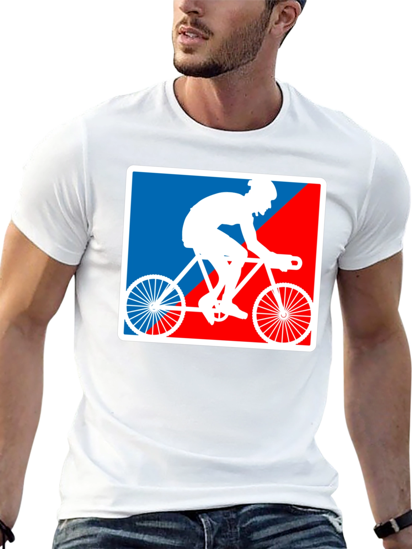 Cyclist Graphic T-Shirt - Sporty Style
