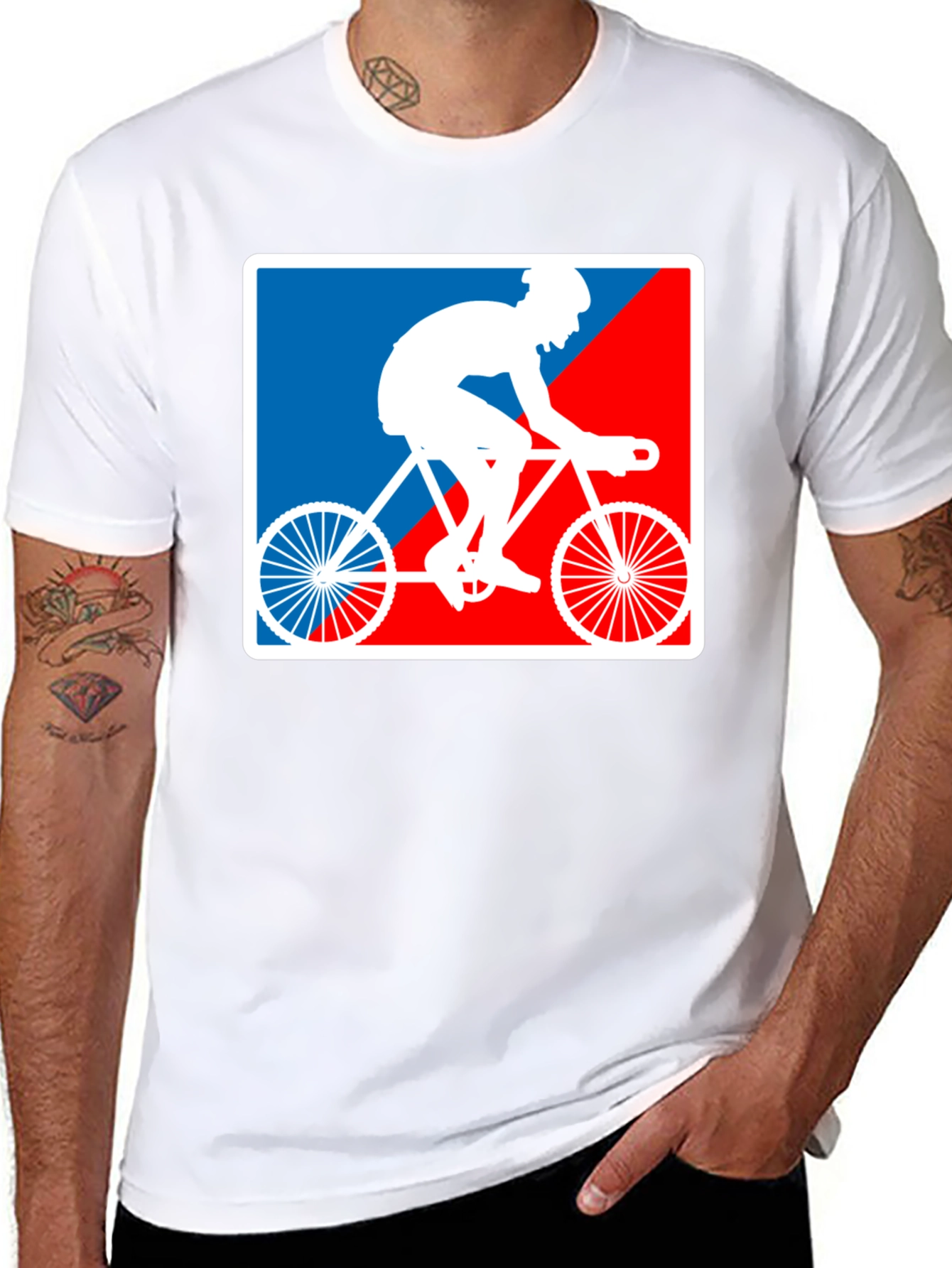 Cyclist Graphic T-Shirt - Sporty Style