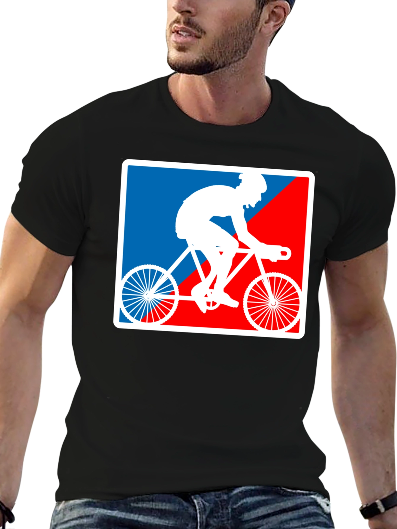 Cyclist Graphic T-Shirt - Sporty Style