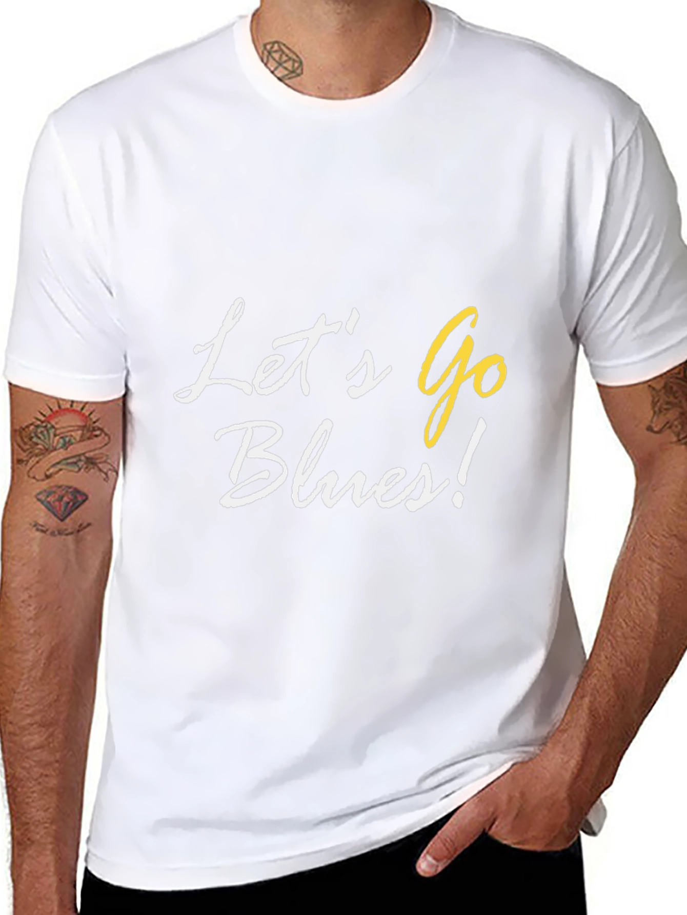 Lets Go Blues! Black Graphic Tee