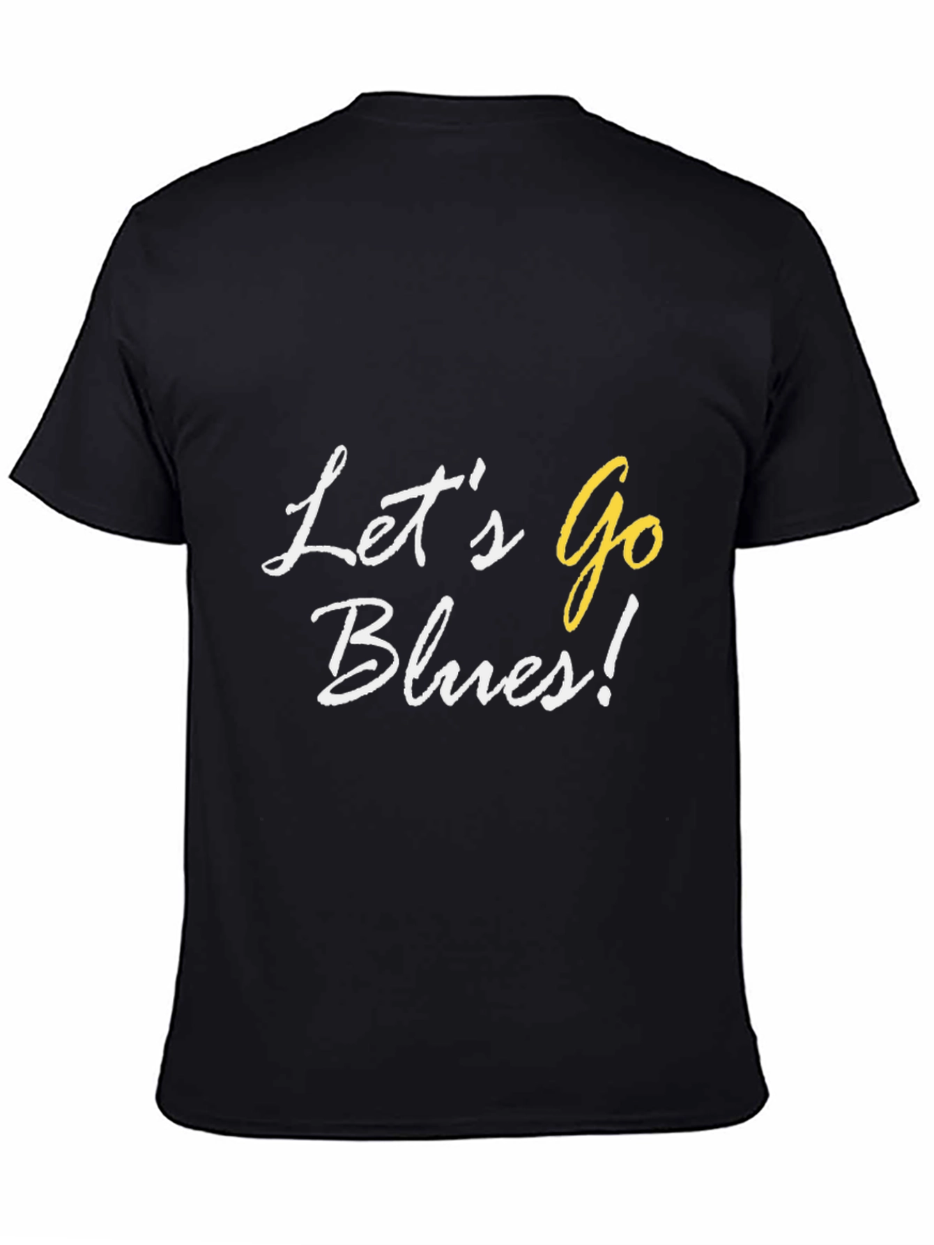 Lets Go Blues! Black Graphic Tee