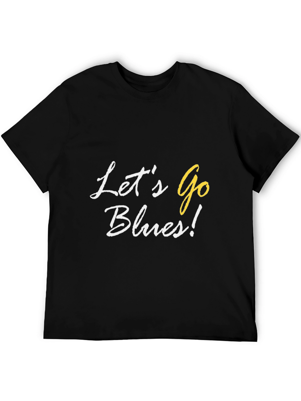 Lets Go Blues! Black Graphic Tee