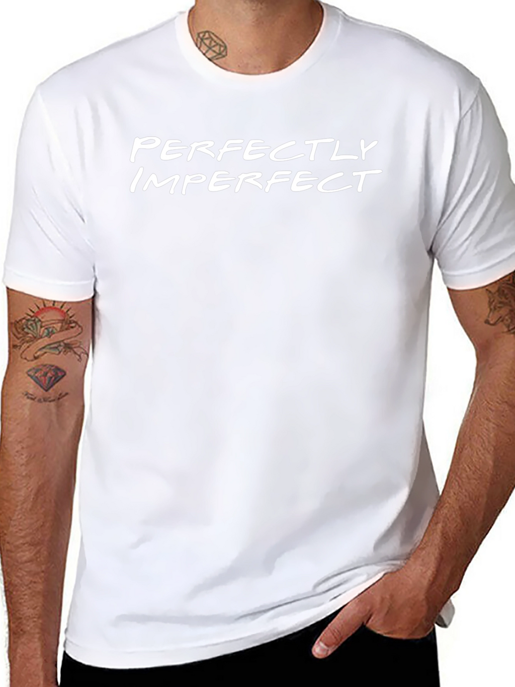 Perfectly Imperfect Black Graphic Tee