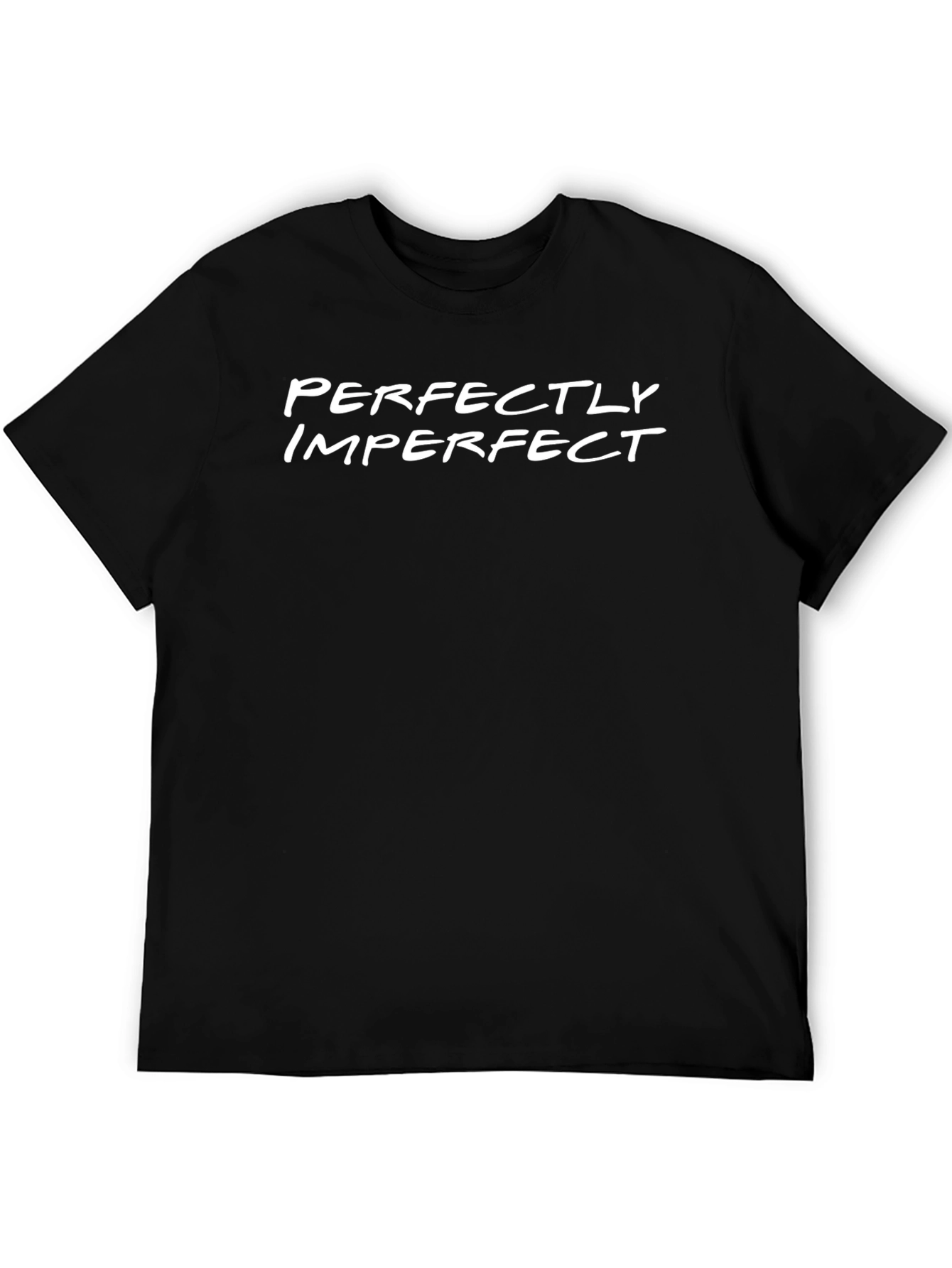 Perfectly Imperfect Black Graphic Tee