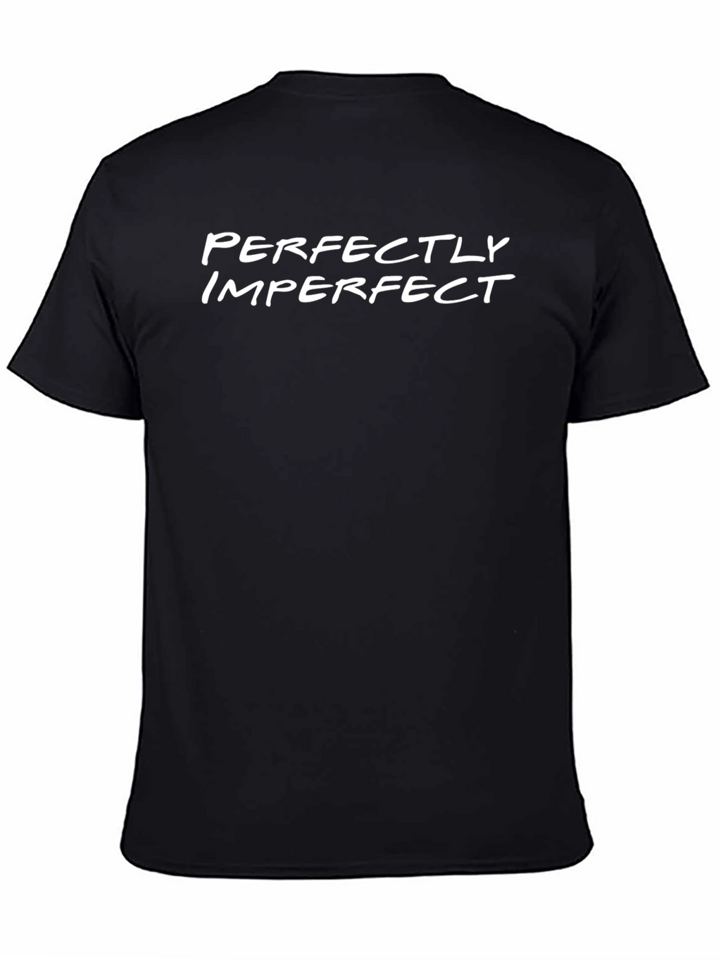 Perfectly Imperfect Black Graphic Tee