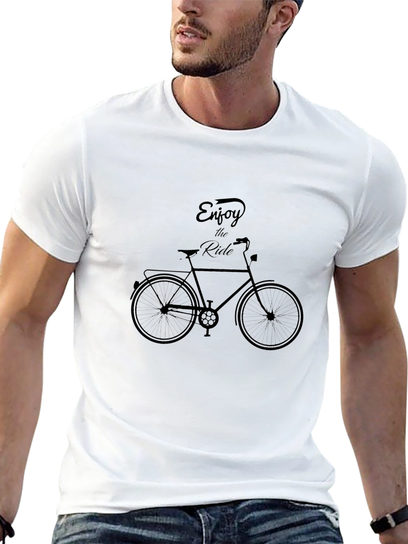 Enjoy The Ride Bicycle Graphic T-Shirt