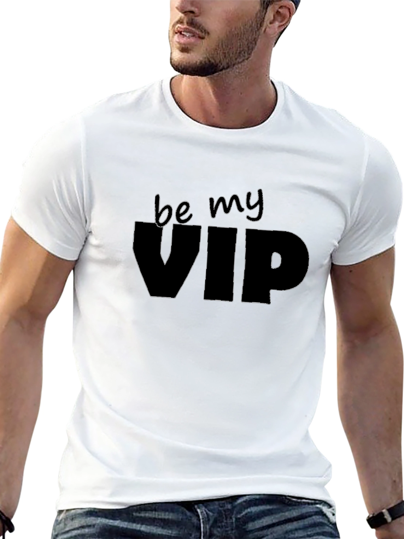 Be My VIP - Black Graphic Tee