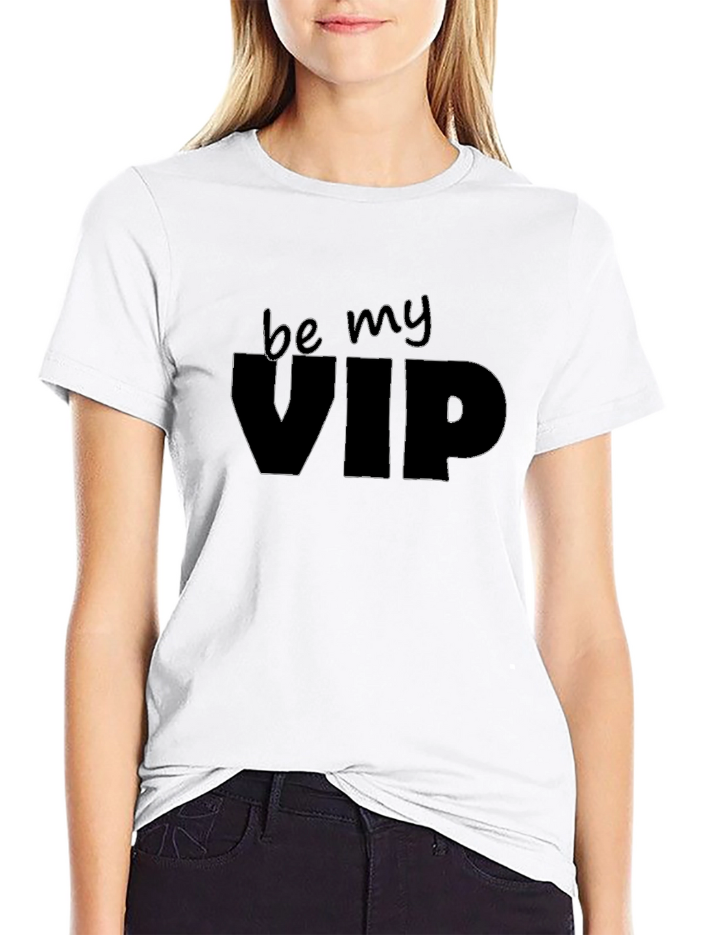 Be My VIP - Black Graphic Tee