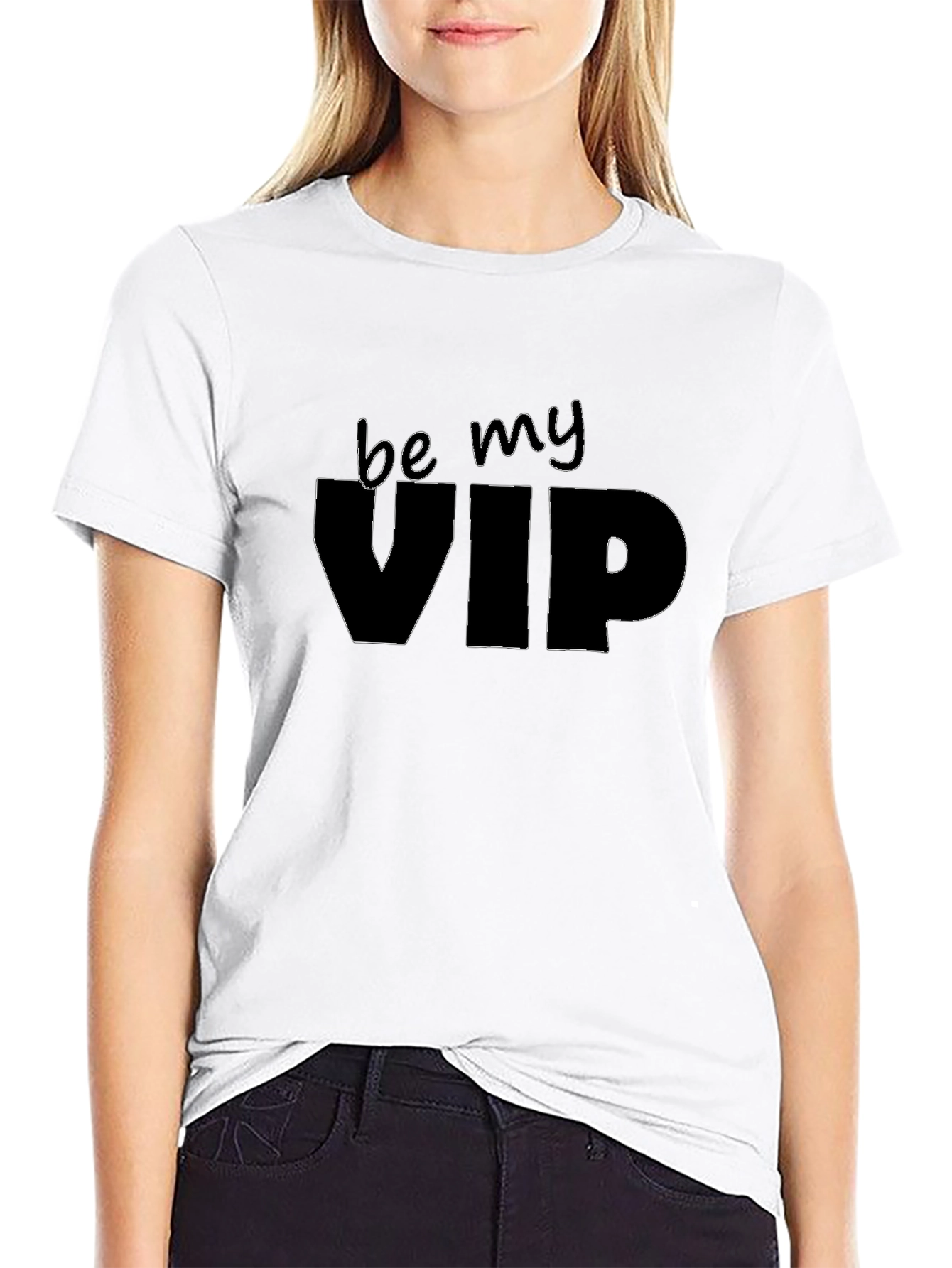 Be My VIP - Black Graphic Tee