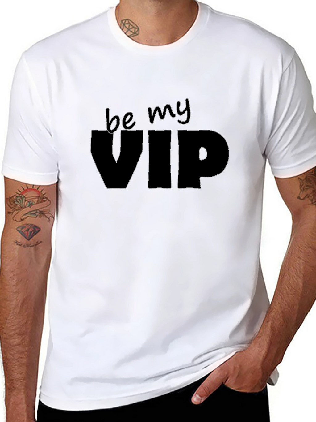 Be My VIP - Black Graphic Tee