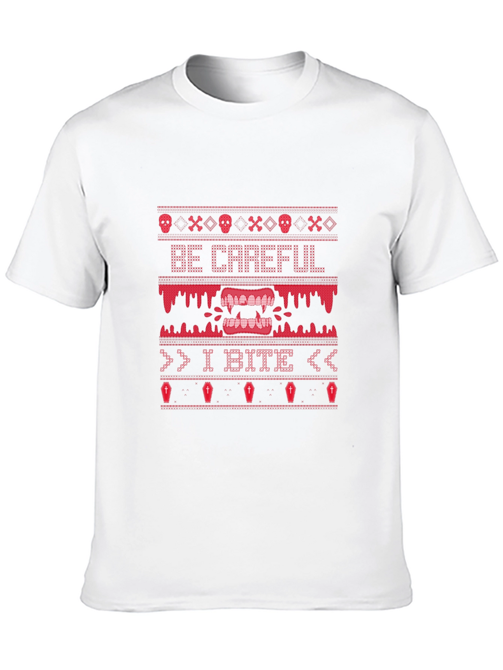 Be Careful I Bite Halloween Graphic Tee