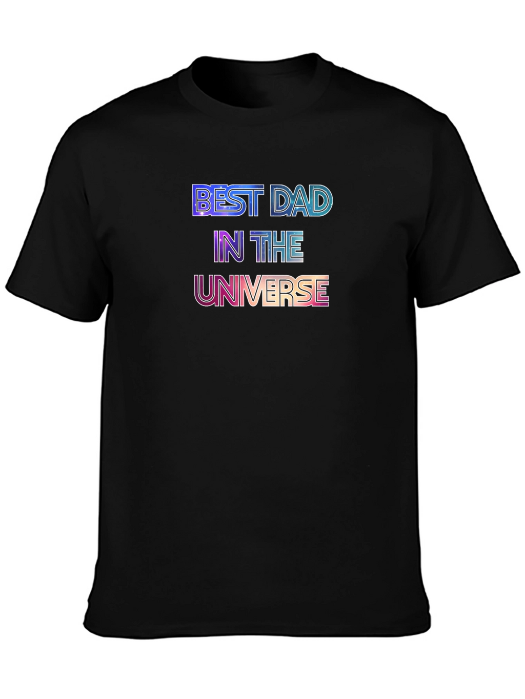 Best Dad in the Universe Black T-Shirt