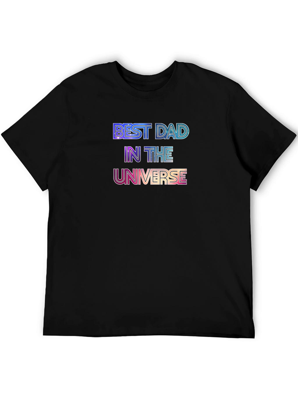 Best Dad in the Universe Black T-Shirt
