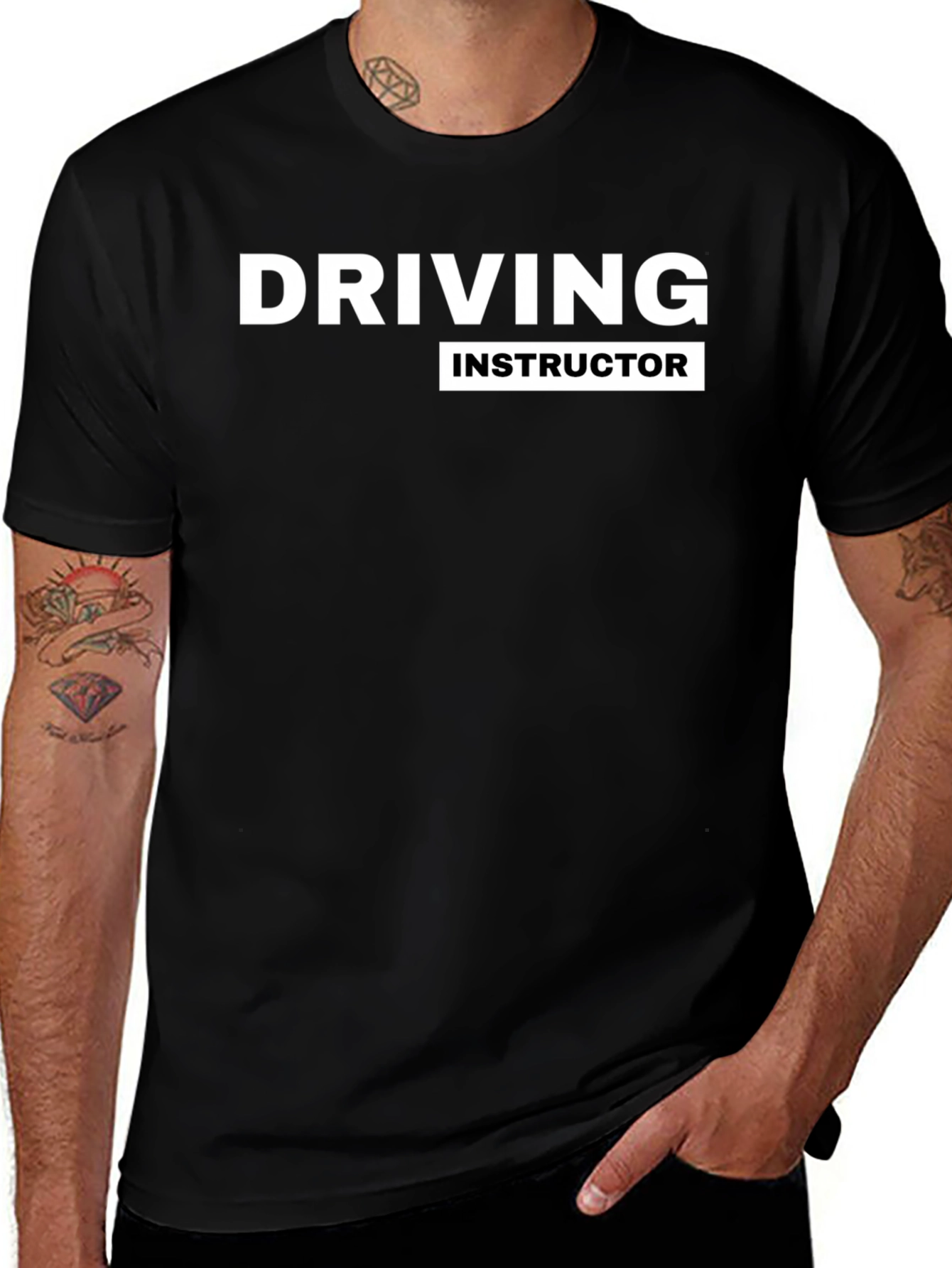 Driving Instructor Black T-Shirt