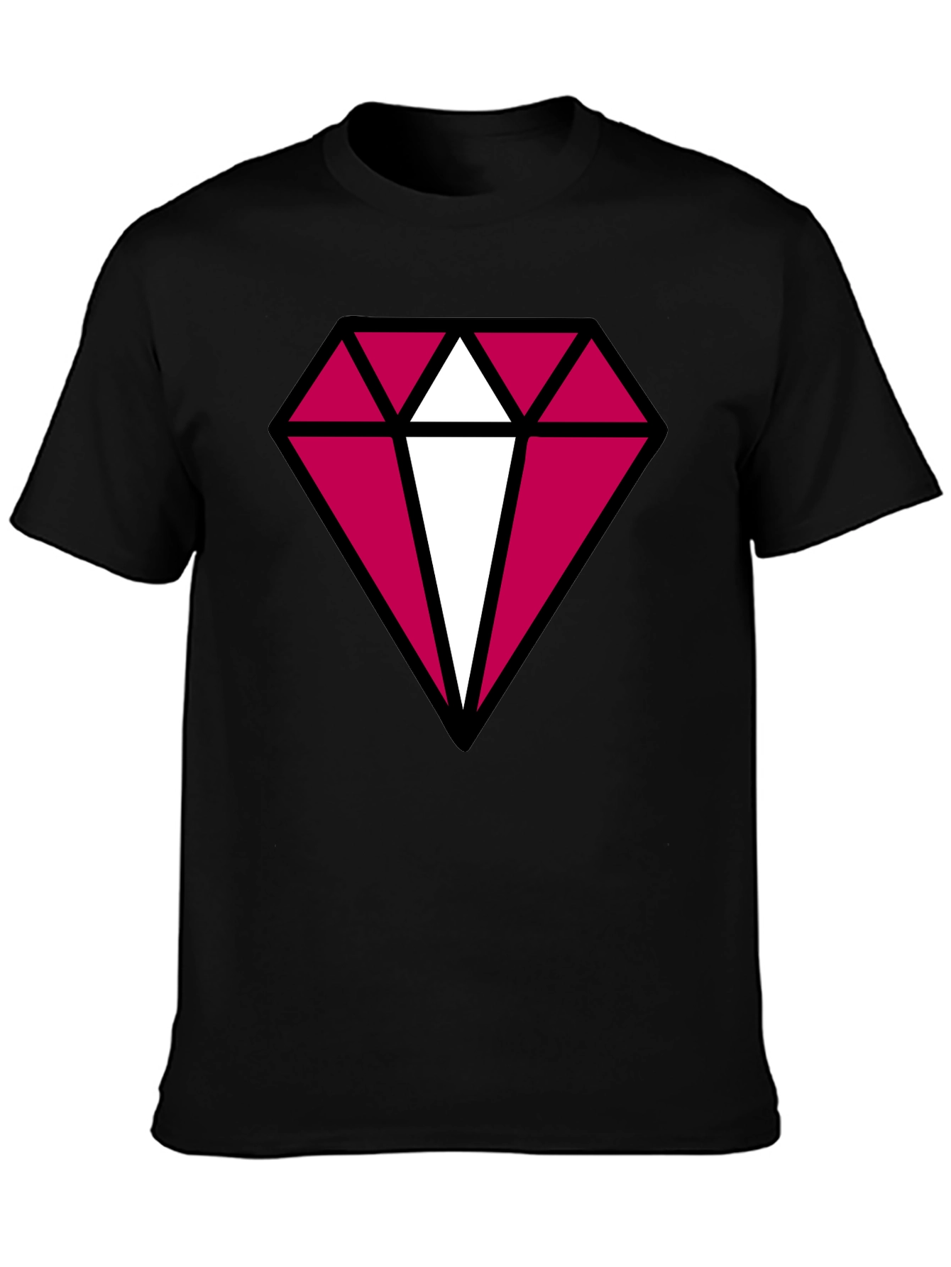 Diamond Graphic Black T-Shirt