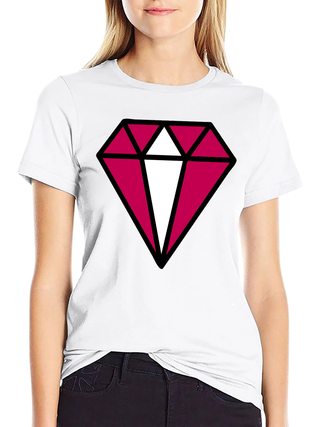 Diamond Graphic Black T-Shirt