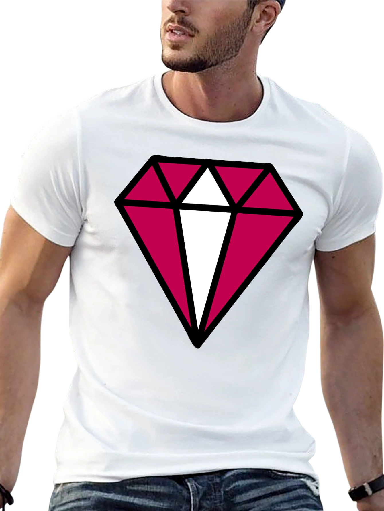 Diamond Graphic Black T-Shirt