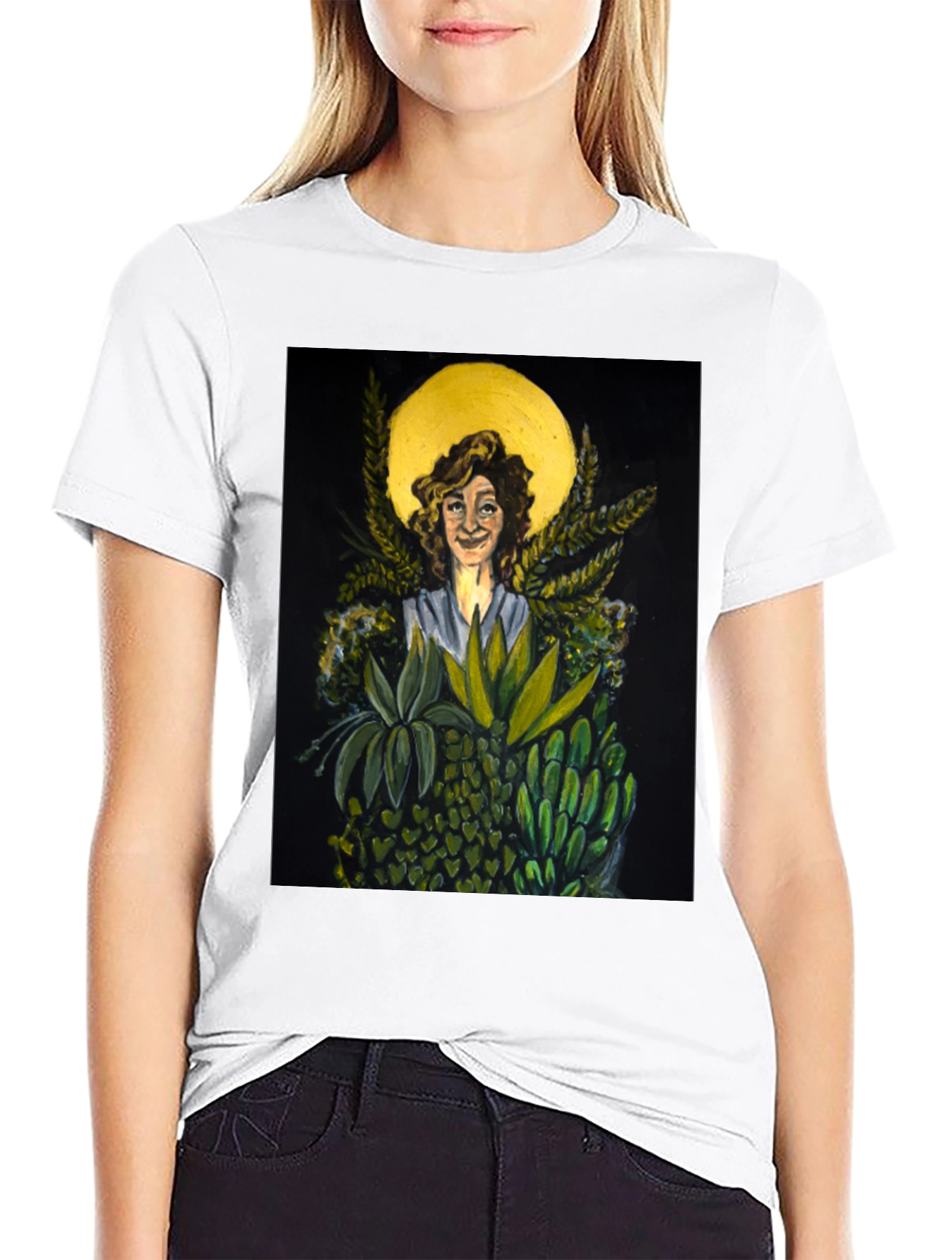 Nature Goddess Graphic Tee - Unique Art T-Shirt