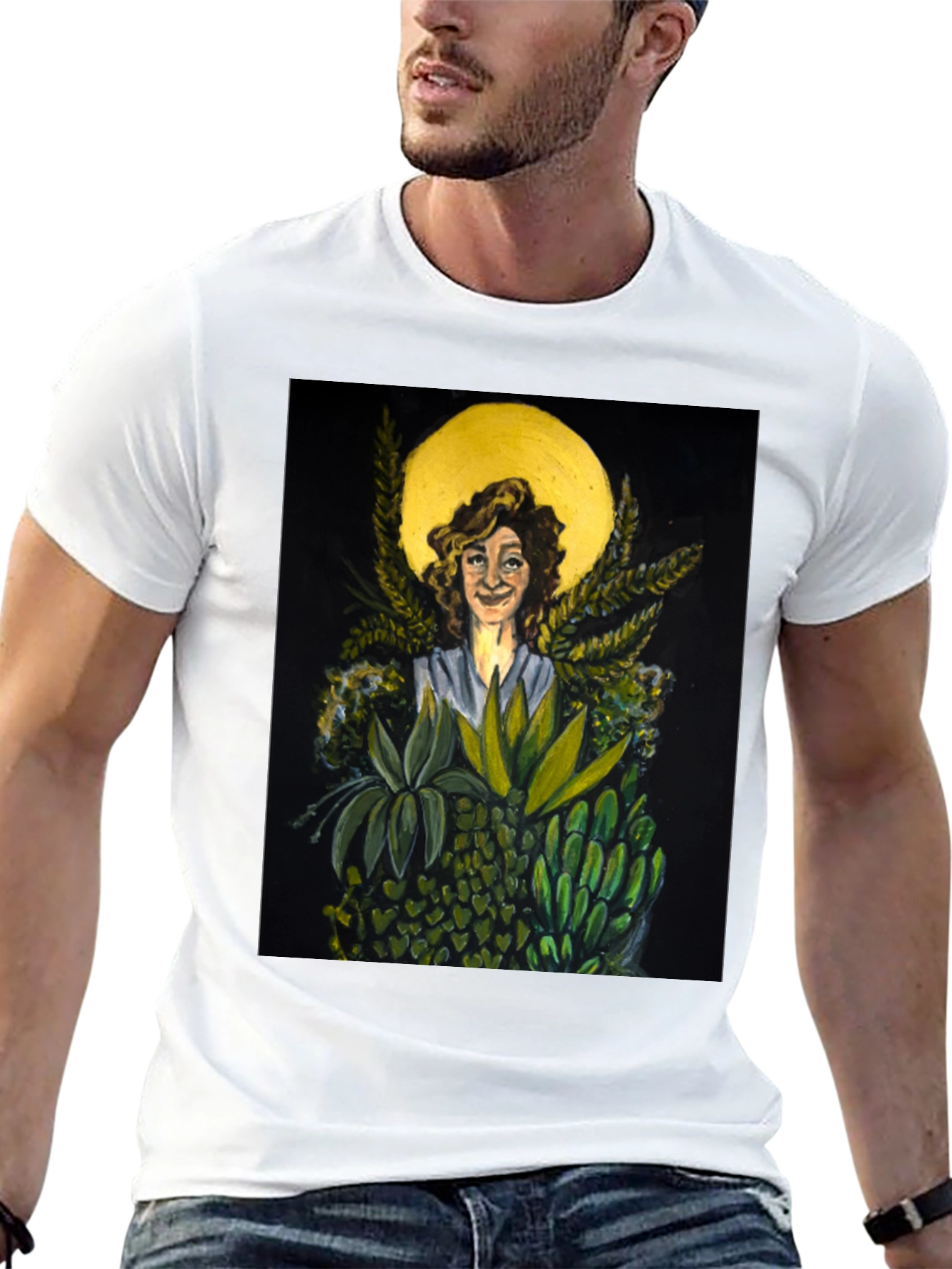 Nature Goddess Graphic Tee - Unique Art T-Shirt