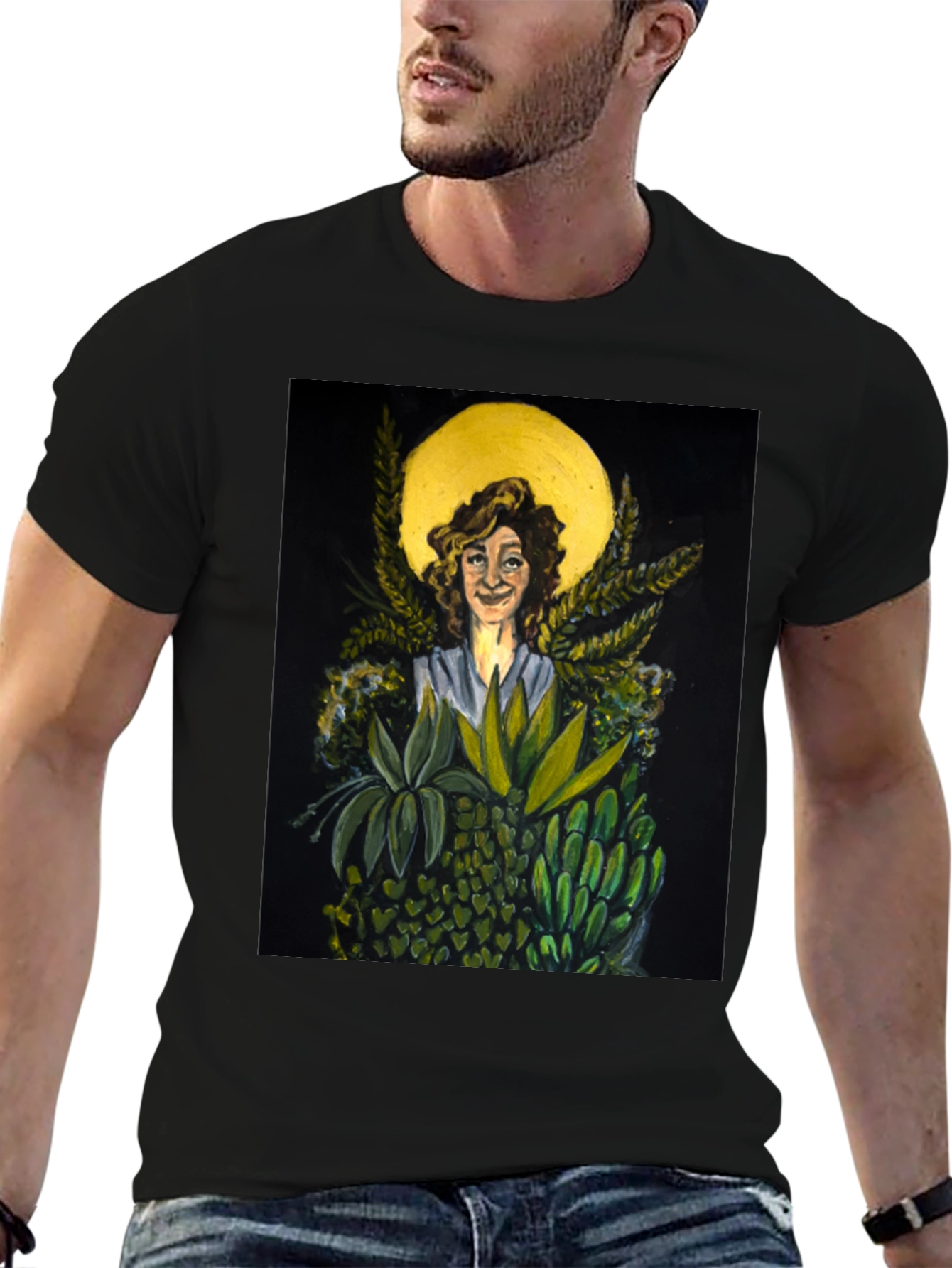 Nature Goddess Graphic Tee - Unique Art T-Shirt