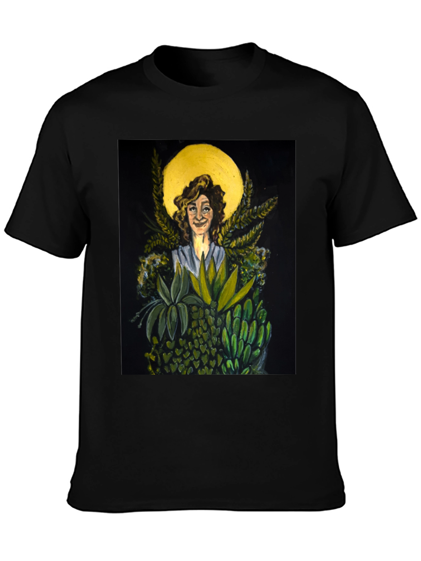 Nature Goddess Graphic Tee - Unique Art T-Shirt