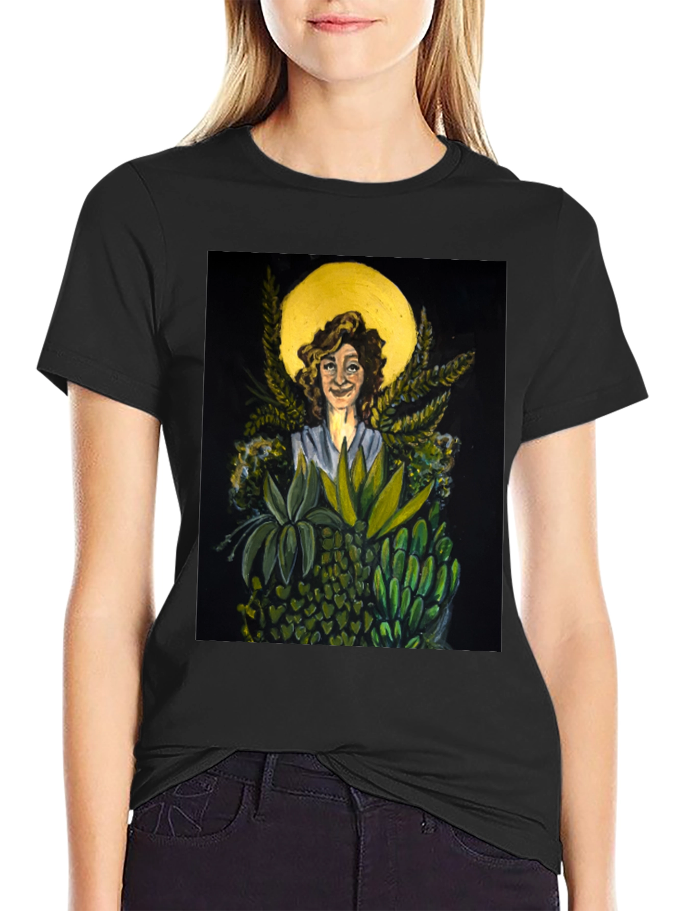 Nature Goddess Graphic Tee - Unique Art T-Shirt