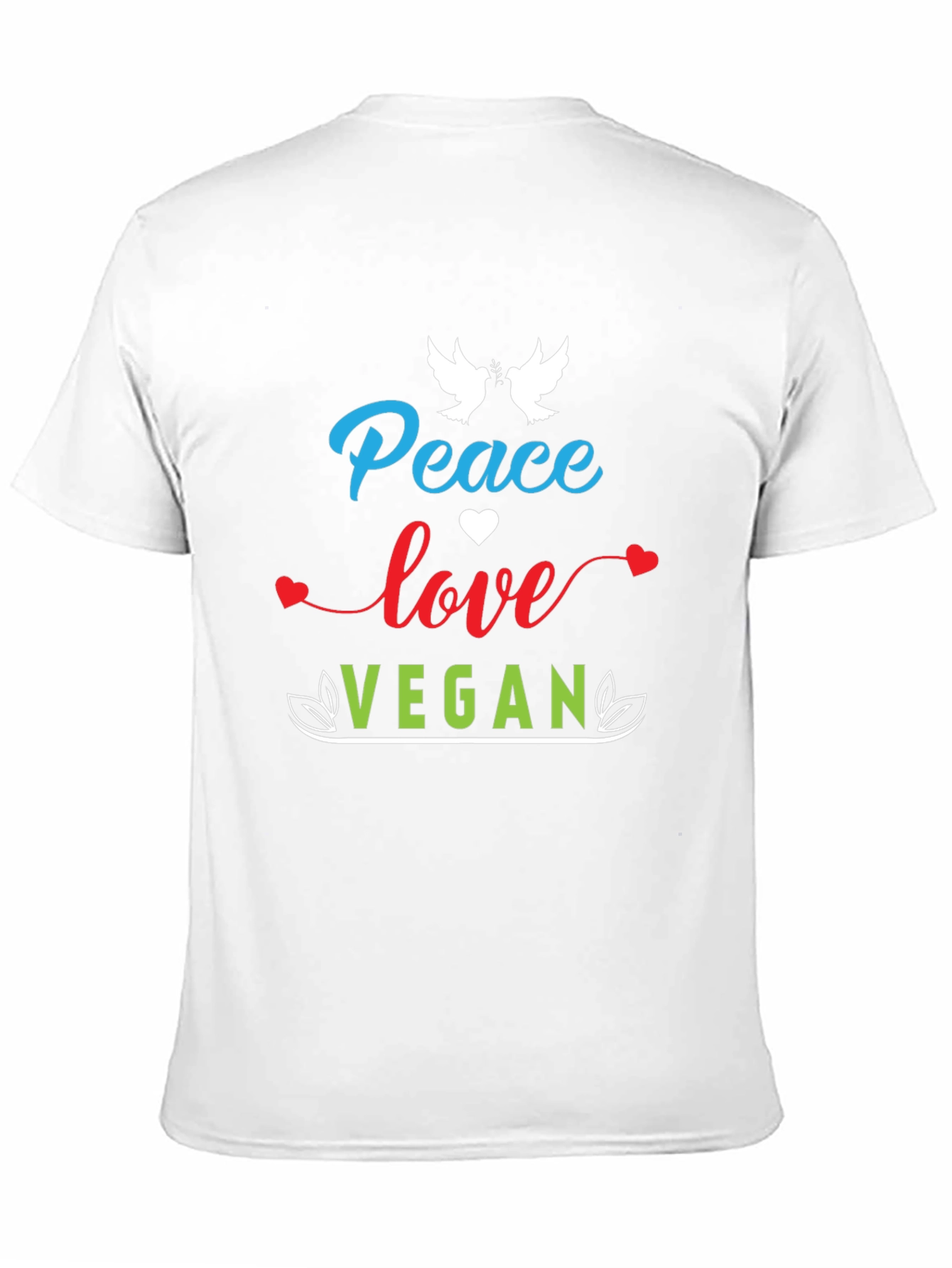 Peace Love Vegan Graphic Tee