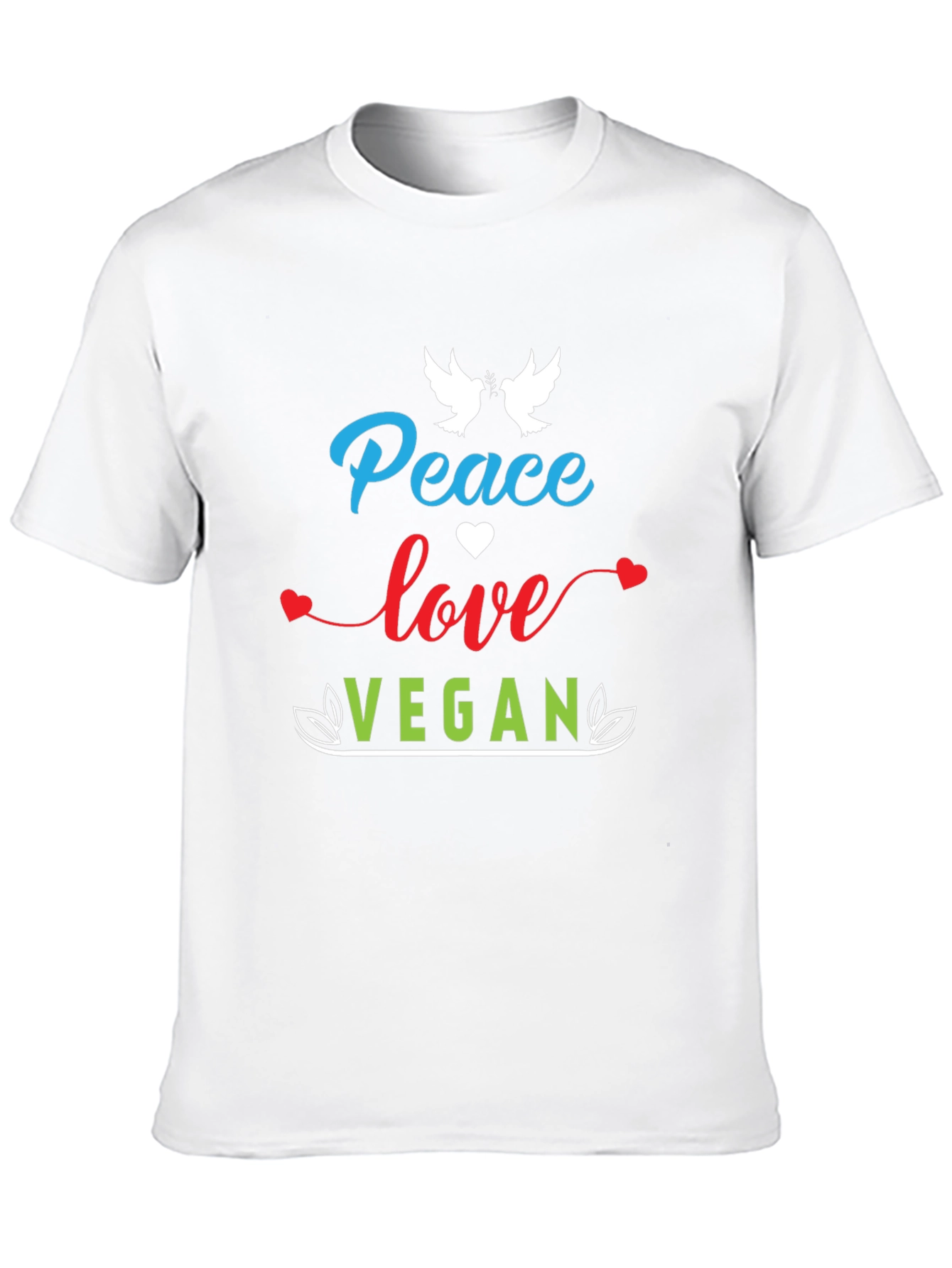 Peace Love Vegan Graphic Tee