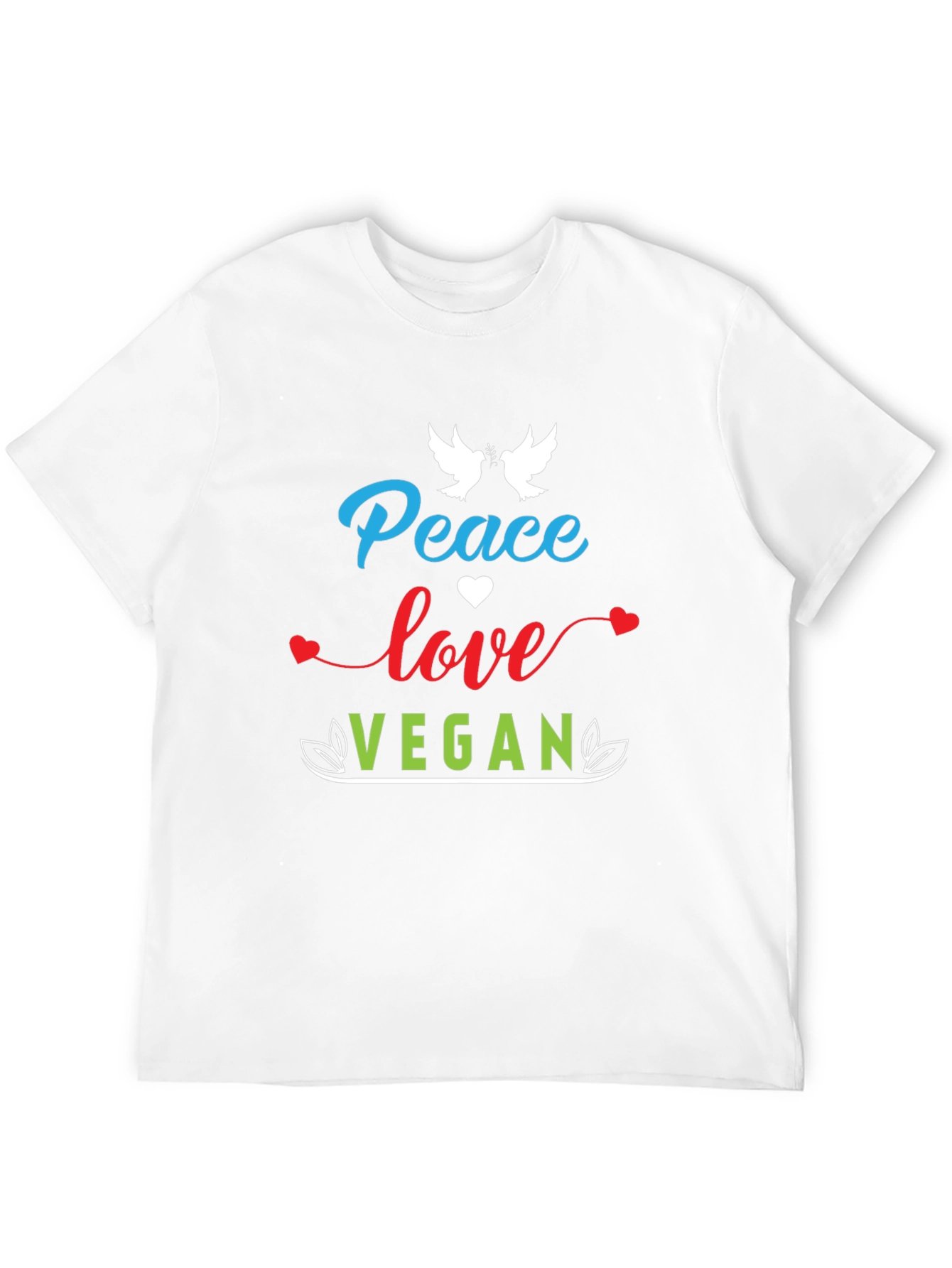 Peace Love Vegan Graphic Tee