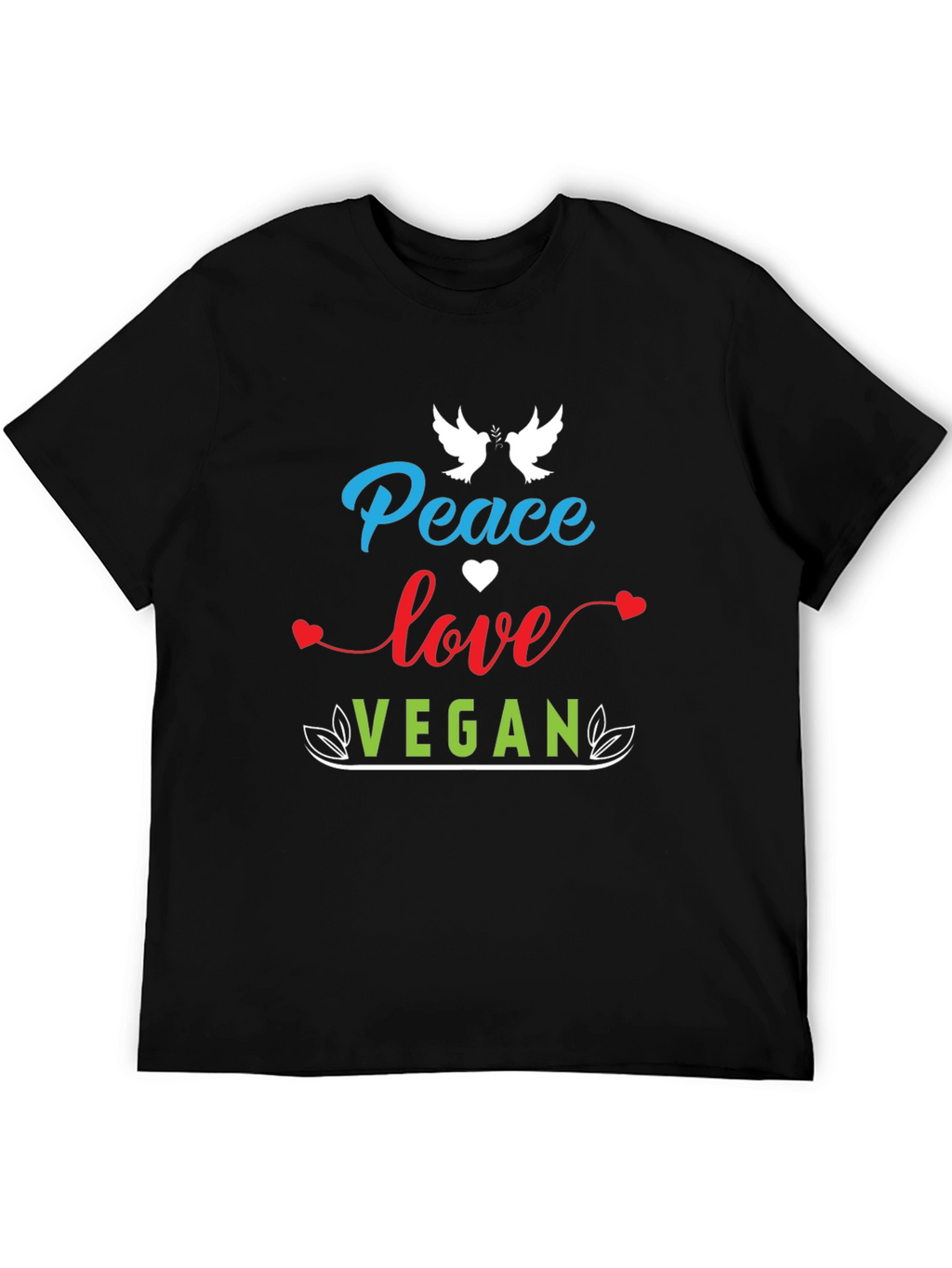 Peace Love Vegan Graphic Tee
